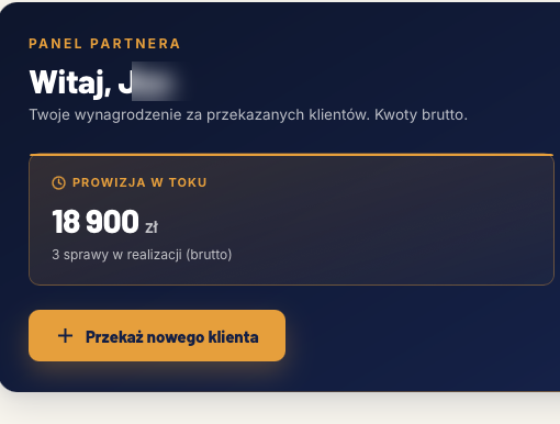 Portal partnera - wynagrodzenie i rozliczenia